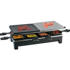 Appareil à raclette avec pierre de cuisson 8 personnes 1500W