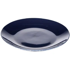 Assiette à dessert en porcelaine décor feuillage