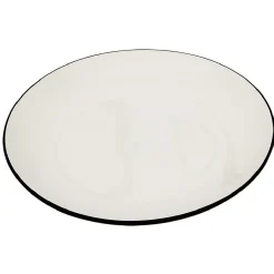 Assiette à dessert en porcelaine extérieur coloré