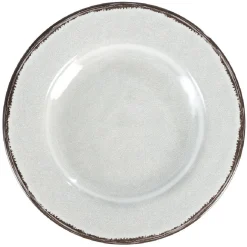 Assiette à dessert mélaminé effet craquelé