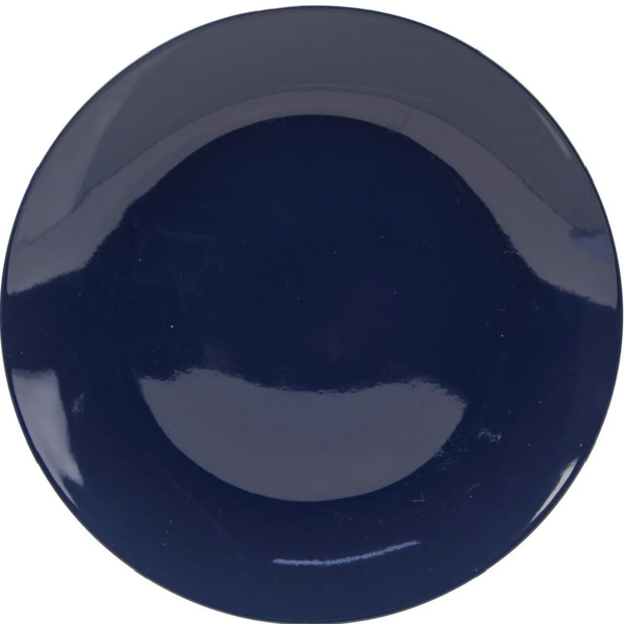 Assiette à dessert motif vague japonaise bleue et blanche