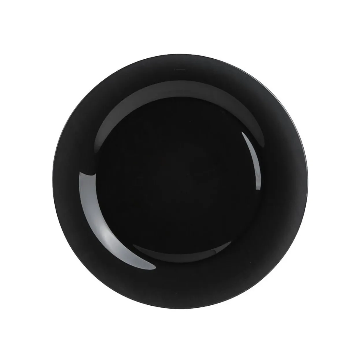 Assiette à dessert ronde Luminarc noire Zana
