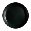 Assiette à dessert ronde Luminarc unie noire Diwali
