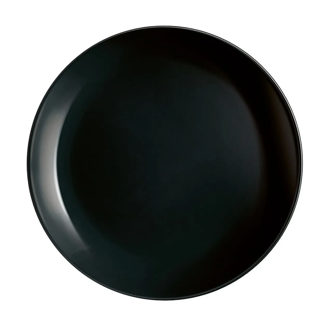 Assiette à dessert ronde Luminarc unie noire Diwali