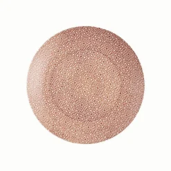 Assiette à dessert ronde motif géométrique 4 couleurs x4