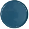 Assiette à dessert ronde Nordic porcelaine bleu