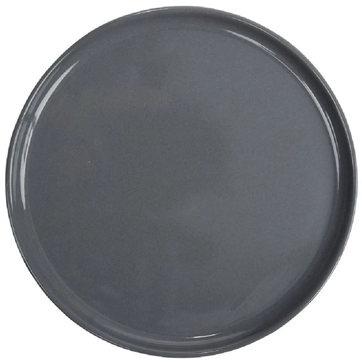 Assiette à dessert ronde Nordic porcelaine gris