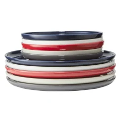 Assiette à dessert ronde Oslo taupe