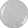 Assiette à dessert transparente design étoiles