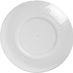 Assiette à dessert transparente martelé x4