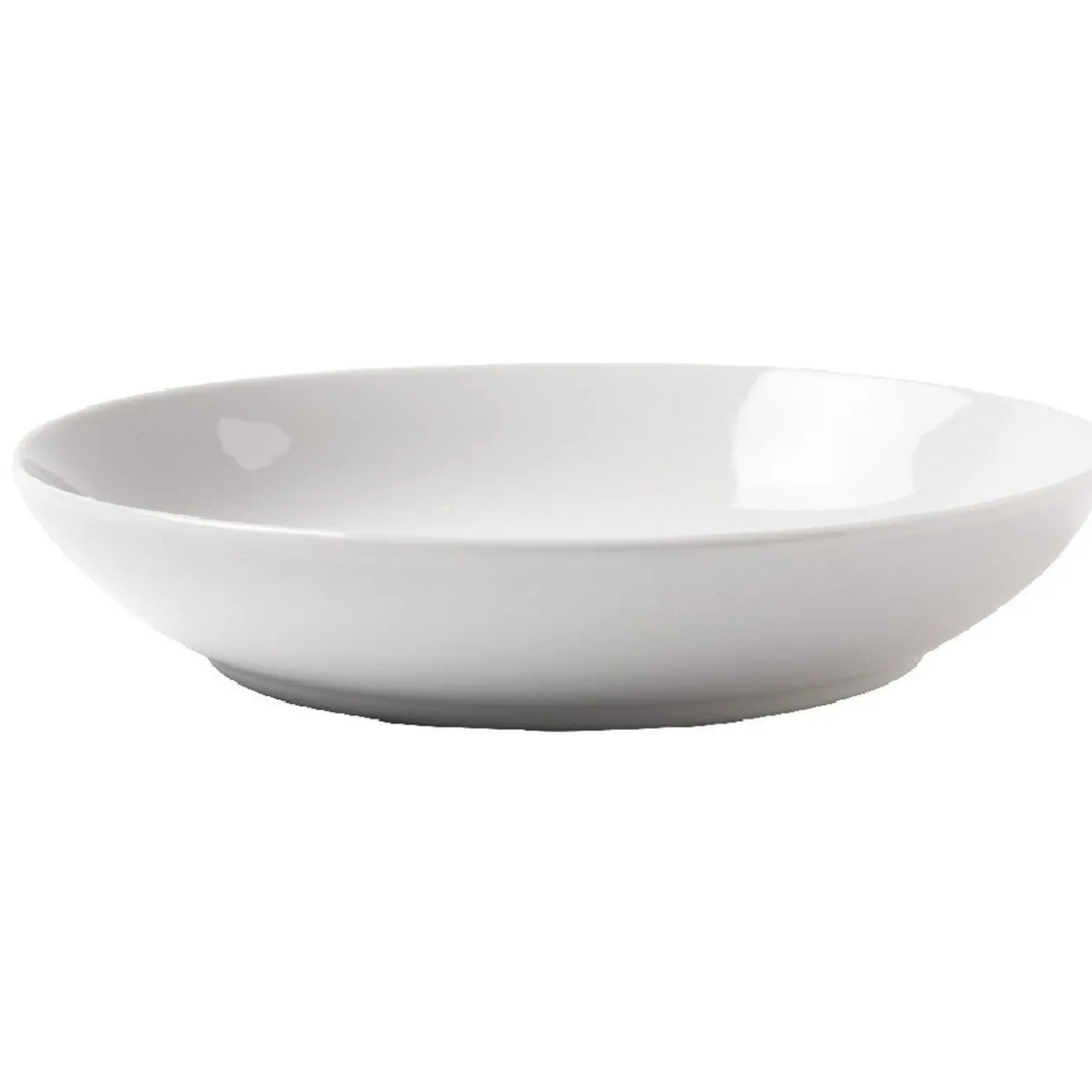 Assiette à soupe ronde blanche