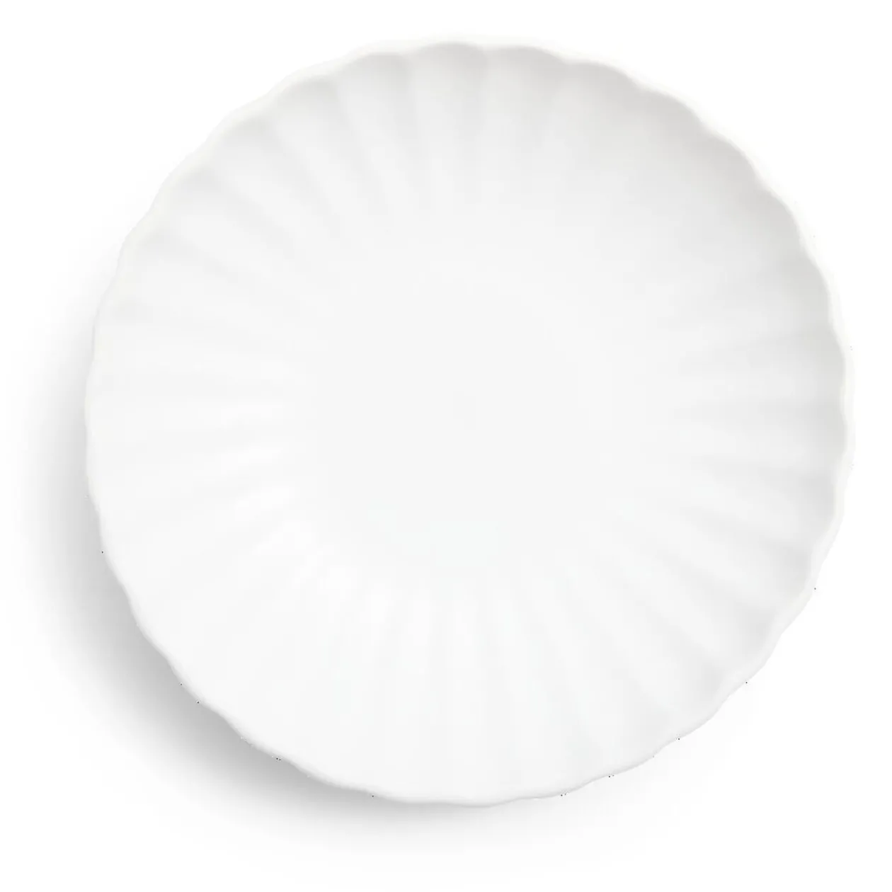 Assiette à soupe Venise rebord ondulé faïence blanc Ø20cm