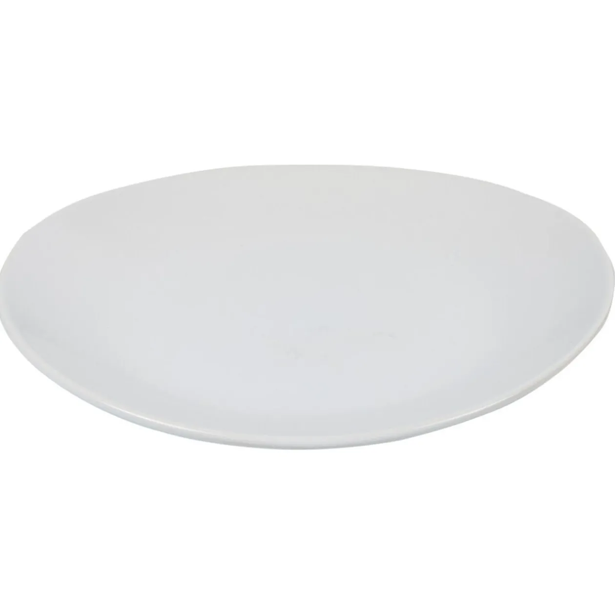 Assiette à steak blanche