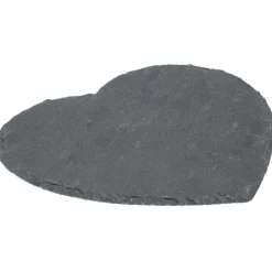Assiette ardoise en forme de coeur