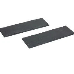 Assiette ardoise rectangulaire café gourmand x2