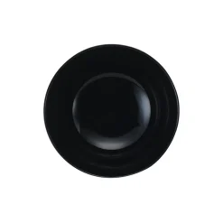 Assiette creuse motif marbre gris