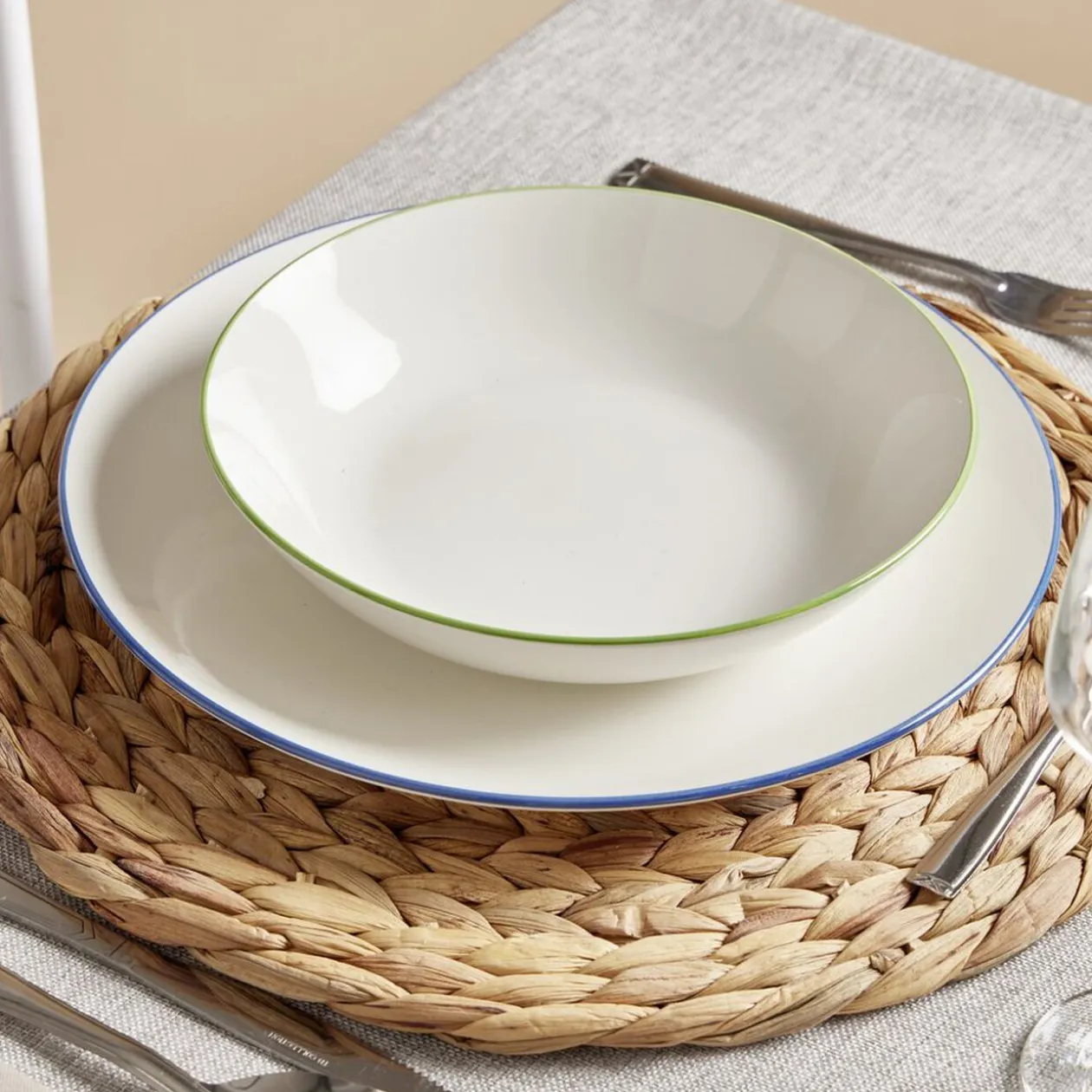 Assiette creuse porcelaine blanc Ø20cm