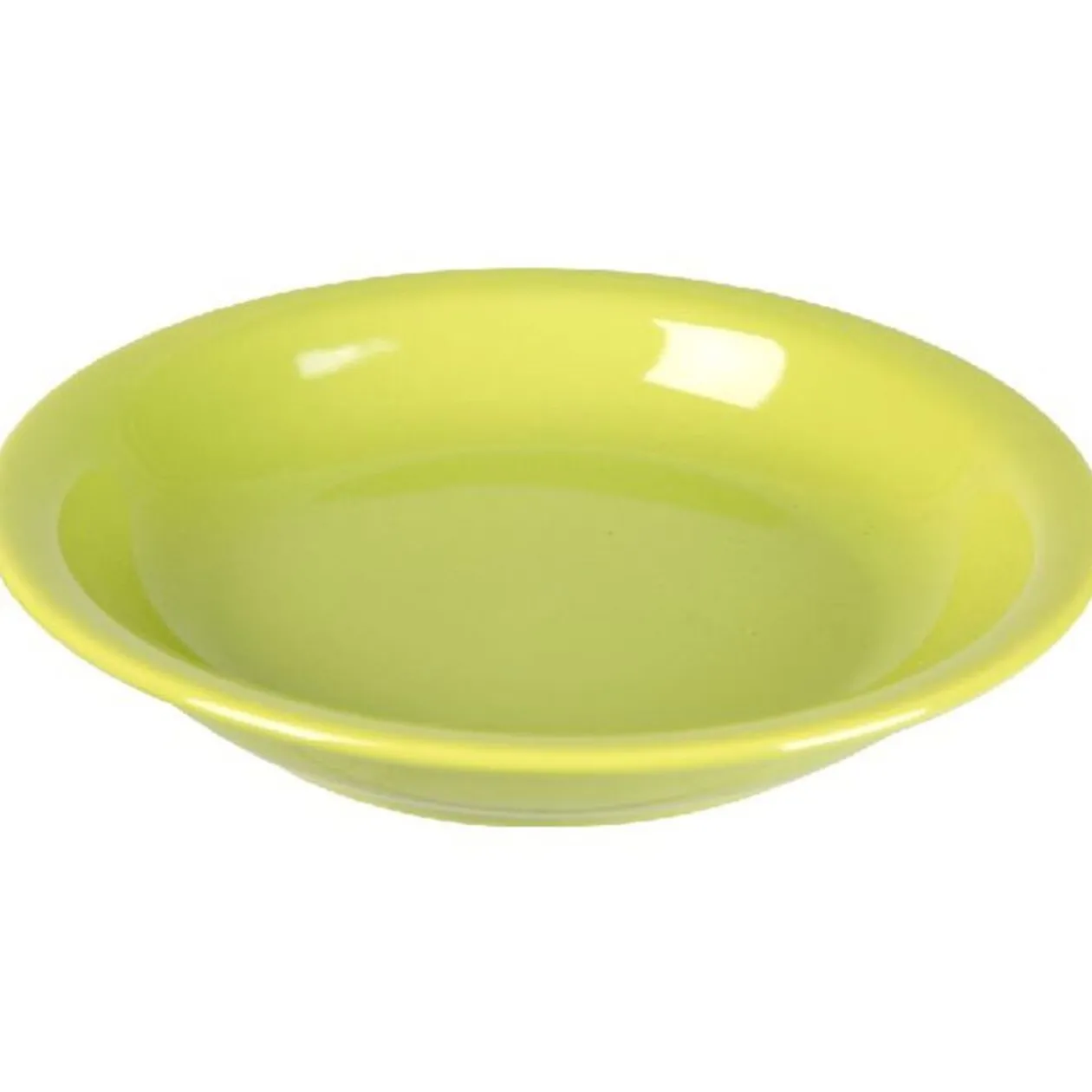 Assiette creuse ronde verte