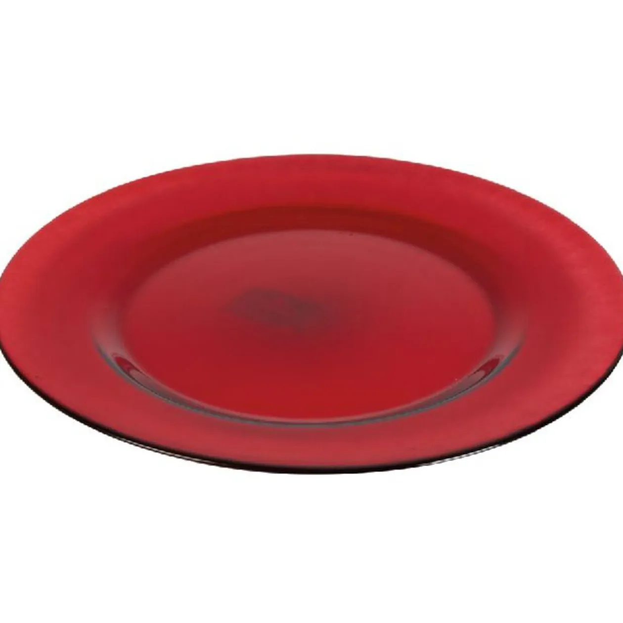 Assiette de présentation rouge