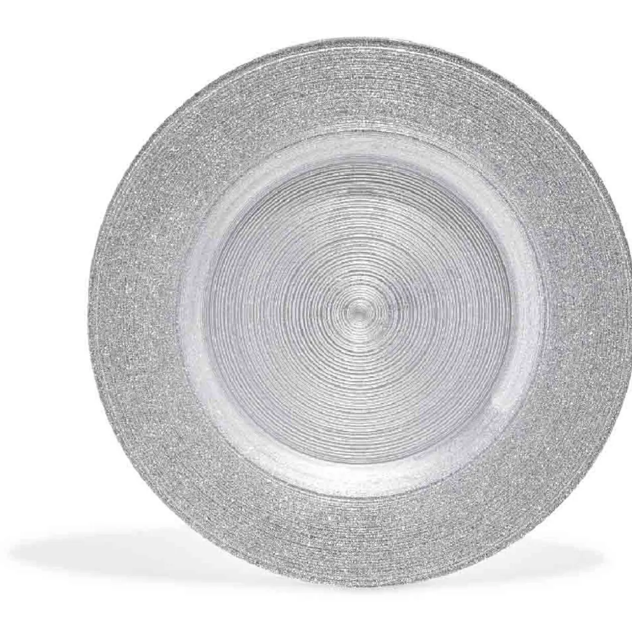 Assiette plate argenté