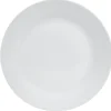 Assiette plate basique ronde blanche porcelaine