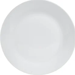 Assiette plate basique ronde blanche porcelaine