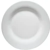 Assiette plate blanche opale x6
