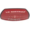 Assiette plate carrée bords arrondis rouge Le bistrot