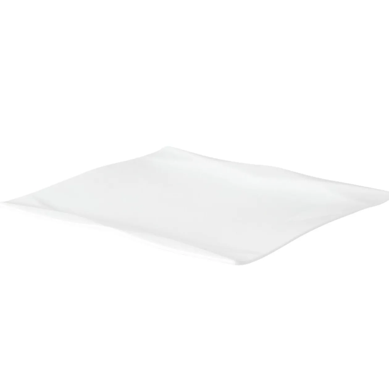 Assiette plate forme losange blanc