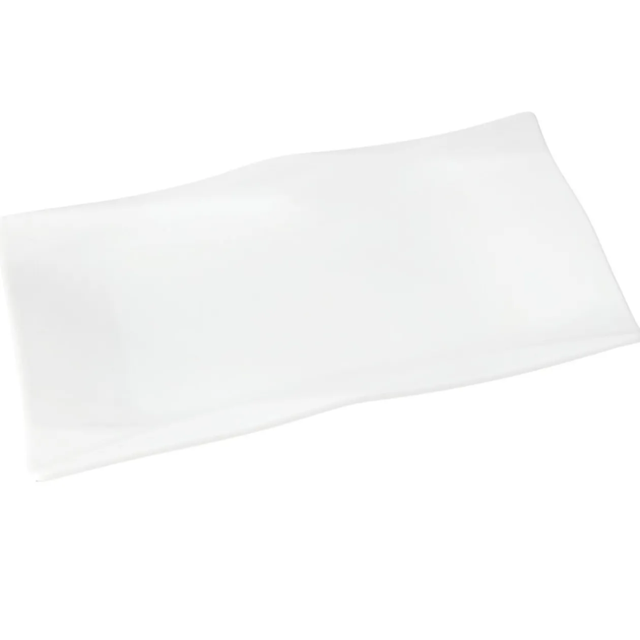 Assiette plate forme losange blanc