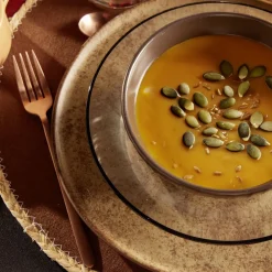 Assiette plate Istanbul en faïence brun Ø28cm