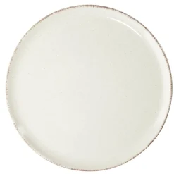 Assiette plate Lisbonne en grès beige Ø27cm