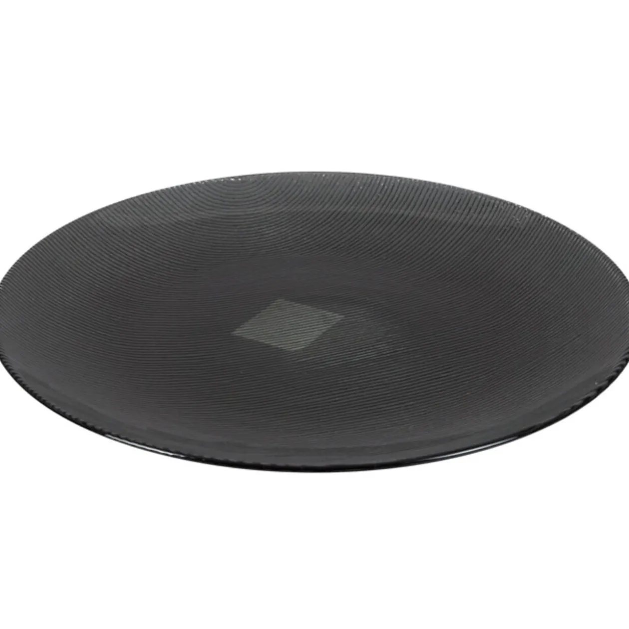 Assiette plate noire