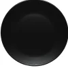 Assiette plate noire