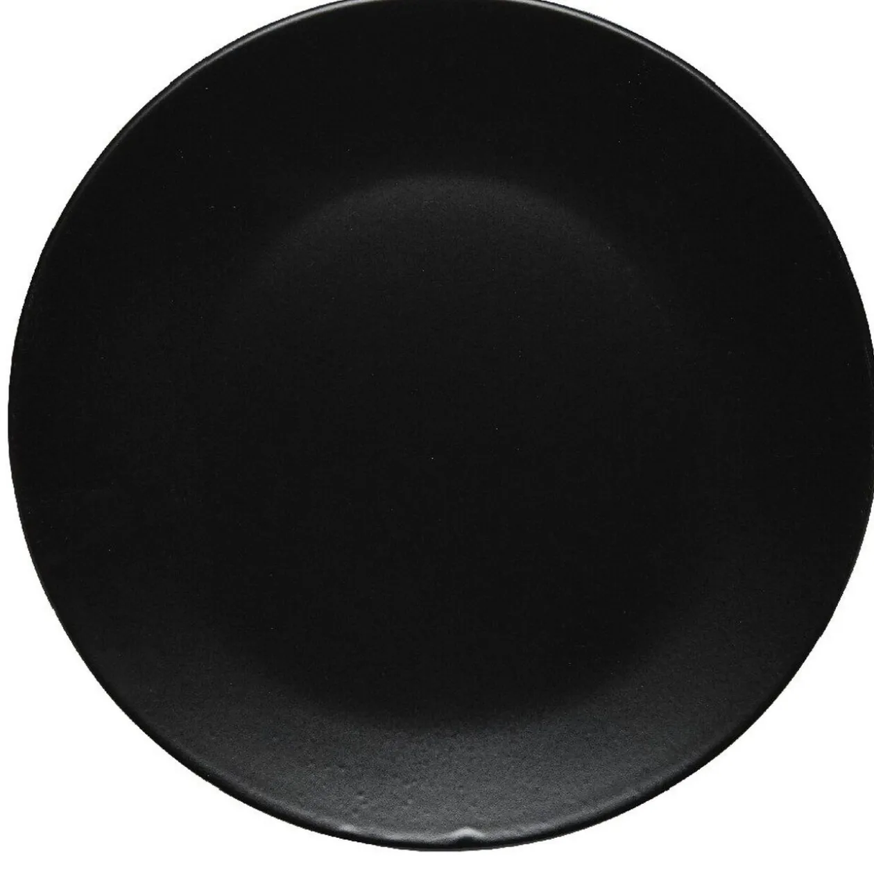 Assiette plate noire