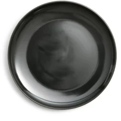 Assiette plate Oslo en grès noir Ø27cm