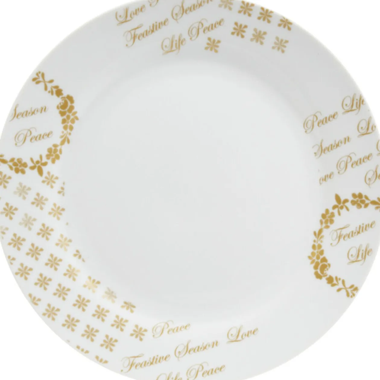 Assiette plate porcelaine Noël