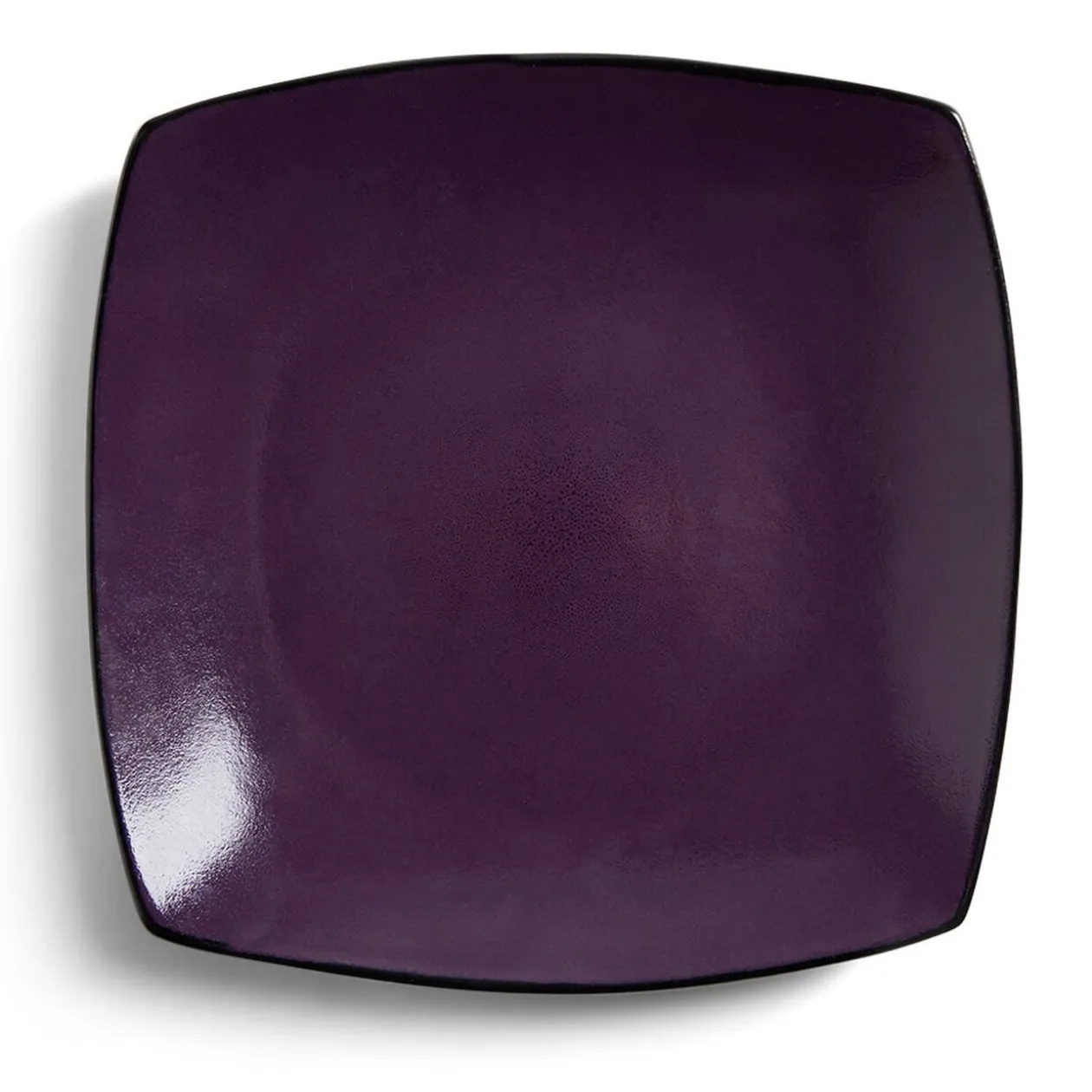 Assiette plate rectangulaire grès 27,5x27,5cm