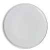 Assiette plate ronde blanche Terra