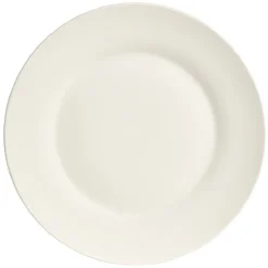 Assiette plate ronde blanche