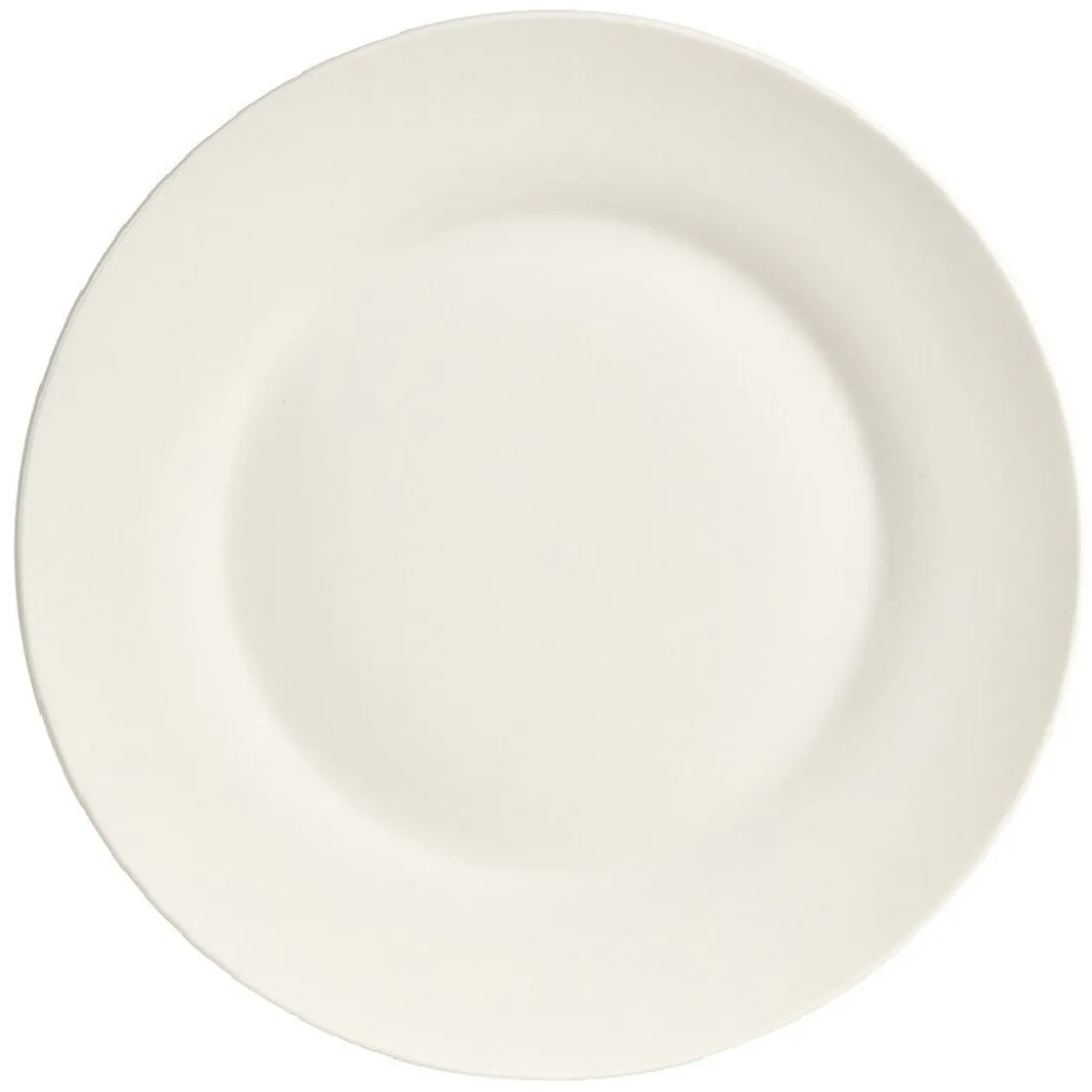Assiette plate ronde blanche