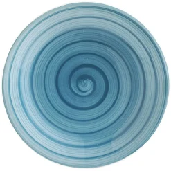Assiette plate ronde déco spirale Ø25 cm