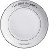 Assiette plate ronde Le plat du jour