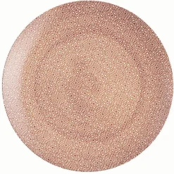 Assiette plate ronde motif géométrique 4 couleurs x4