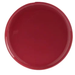 Assiette plate ronde Oslo rouge