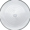 Assiette plate ronde Pampilles blanc transparent Ø 25 cm