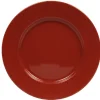 Assiette plate rouge