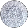 Assiette plate style japonais porcelaine bleu blanc