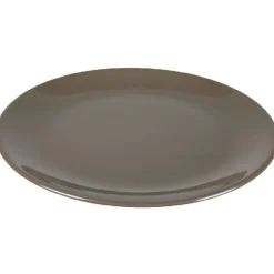 Assiette plate taupe