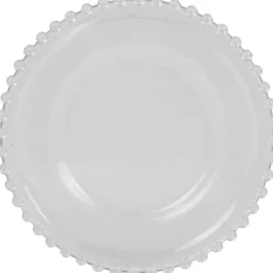 Assiette plate transparente
